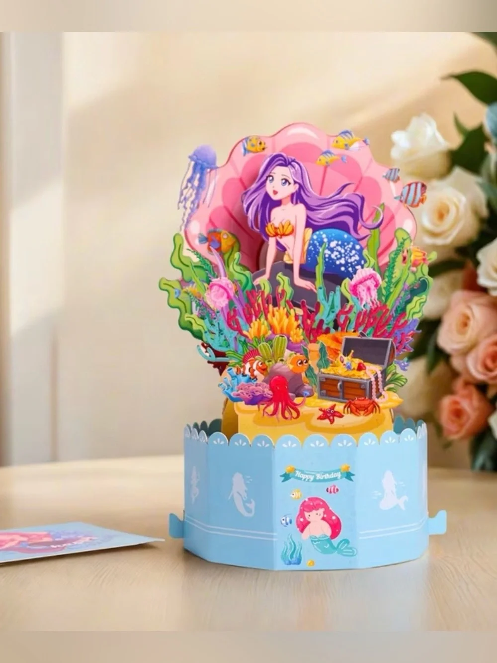 Mermaid Pop Up Birthday Card